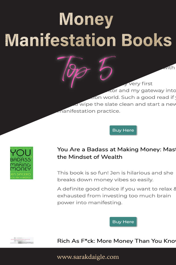 Top 5 Money Manifestation Books